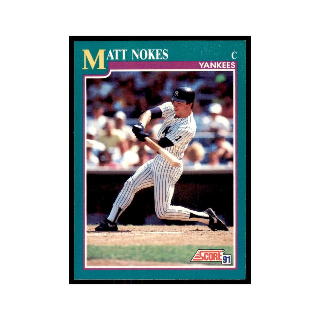 1991 Score Matt Nokes Baseball Cards #551