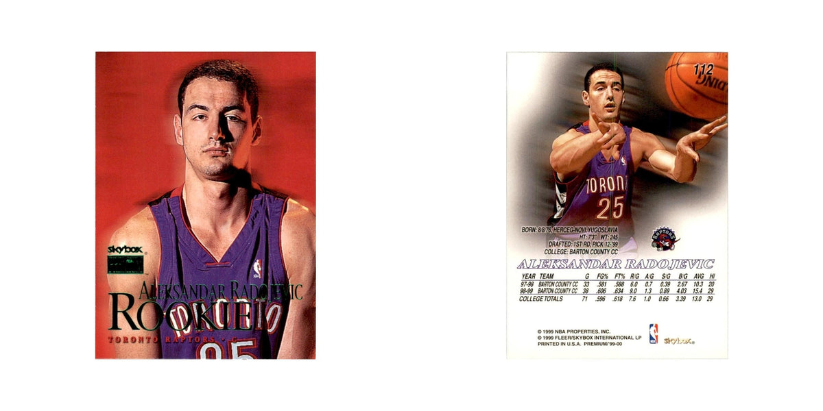 1999 SkyBox Premium Aleksandar Radojevic RC Basketball Cards #112