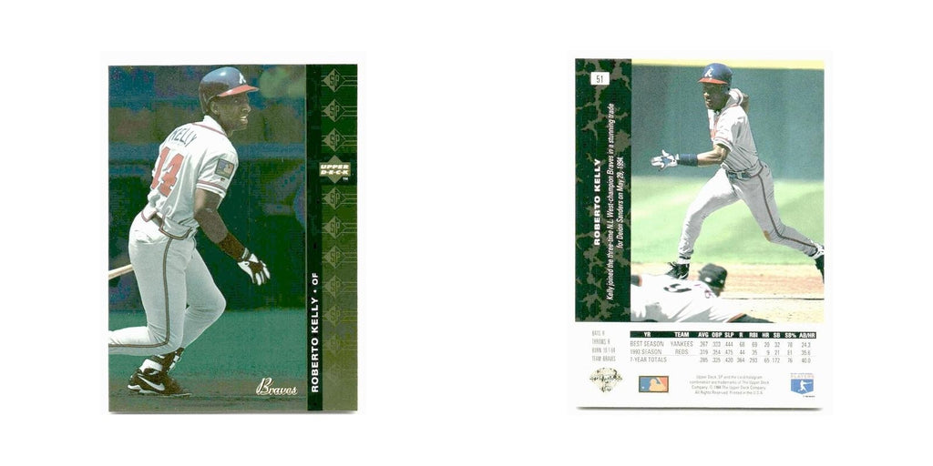 Roberto Kelly 1994 SP #51 Atlanta Braves Baseball Card NM