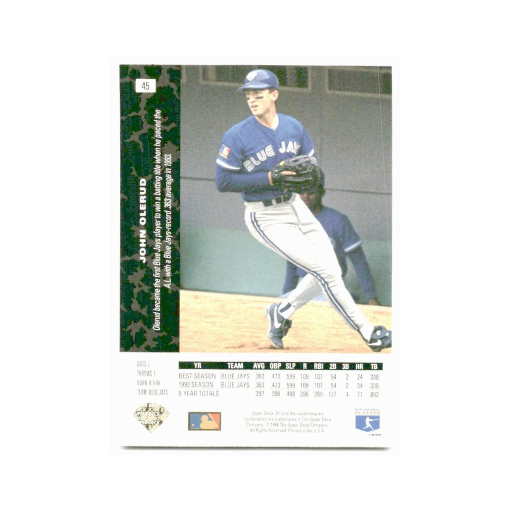 John Olerud 1994 SP #45 Toronto Blue Jays Baseball Card NM