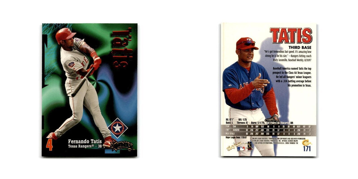 1998 SkyBox Thunder Fernando Tatis Rangers #171