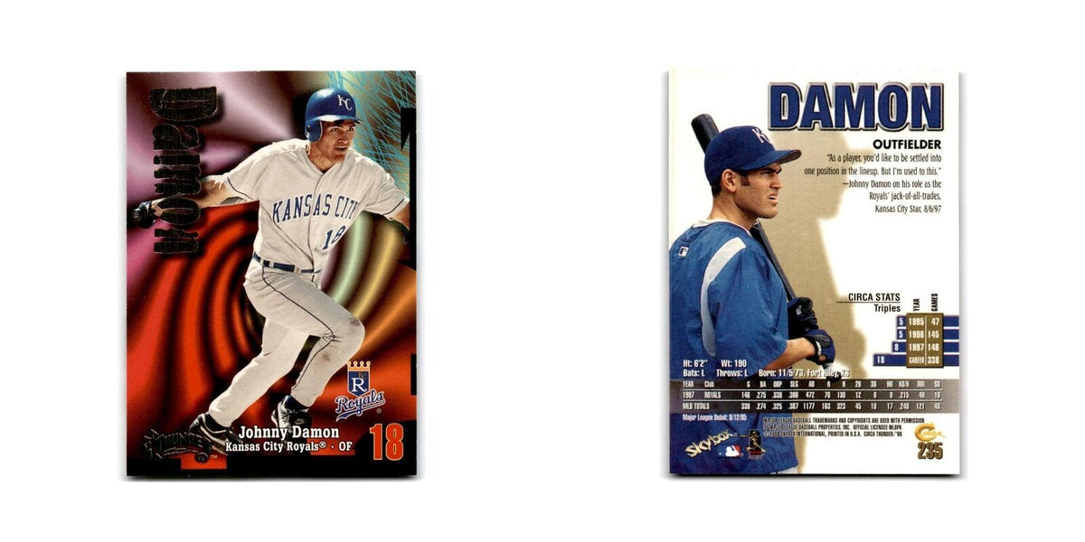 1998 SkyBox Thunder Johnny Damon Royals #235