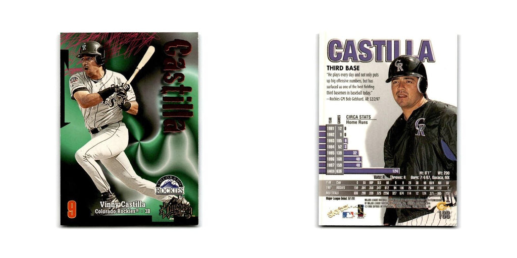 1998 SkyBox Thunder Vinny Castilla Rockies #188