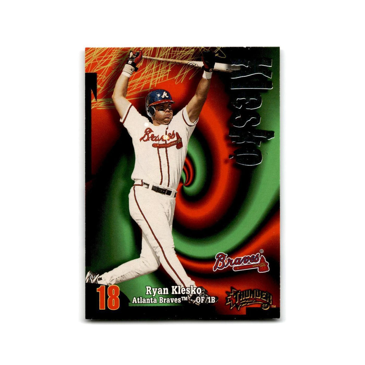 1998 SkyBox Thunder Ryan Klesko Braves #181