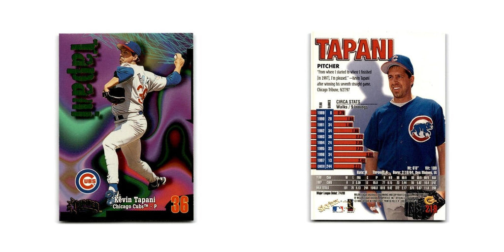 1998 SkyBox Thunder Kevin Tapani Chicago Colts #219