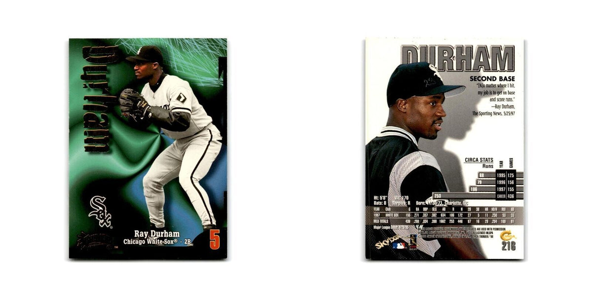 1998 SkyBox Thunder Ray Durham White Sox #216