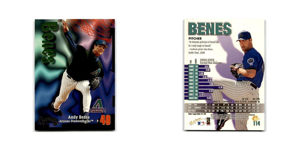 1998 SkyBox Thunder Andy Benes Diamondbacks #114