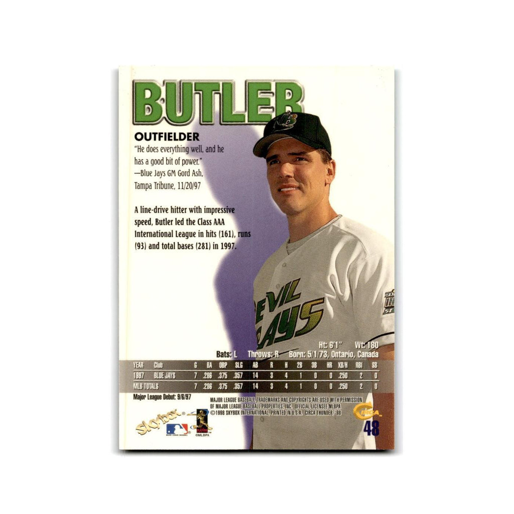 1998 SkyBox Thunder Rich Butler RC Rays #48