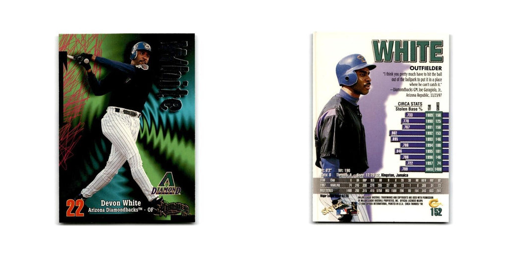 1998 Skybox Thunder Devon white Diamondbacks #152