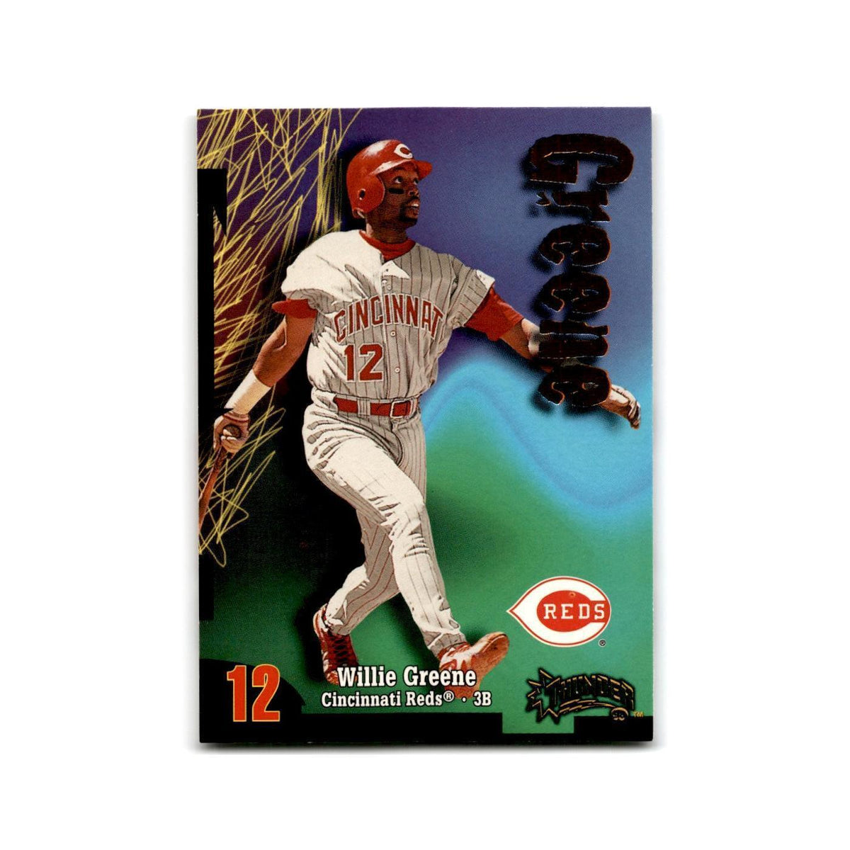 1998 SkyBox Thunder Willie Greene Reds #282