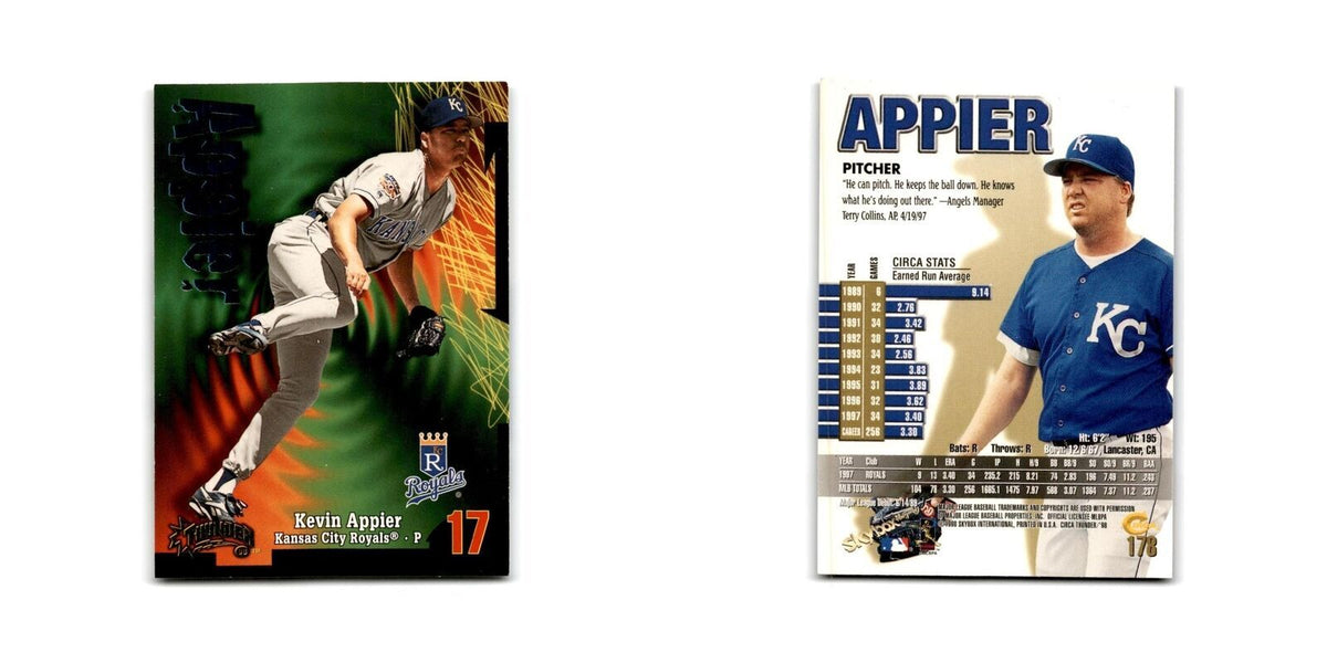 1998 SkyBox Thunder Kevin Appier Royals #178