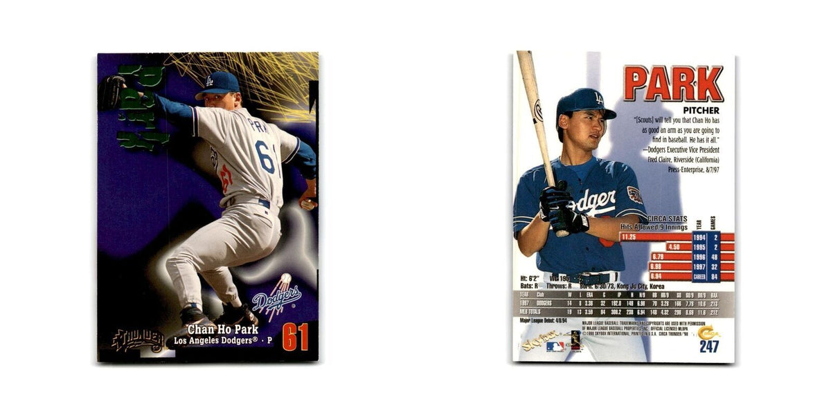 1998 Skybox Thunder Chan Ho Park Dodgers #247