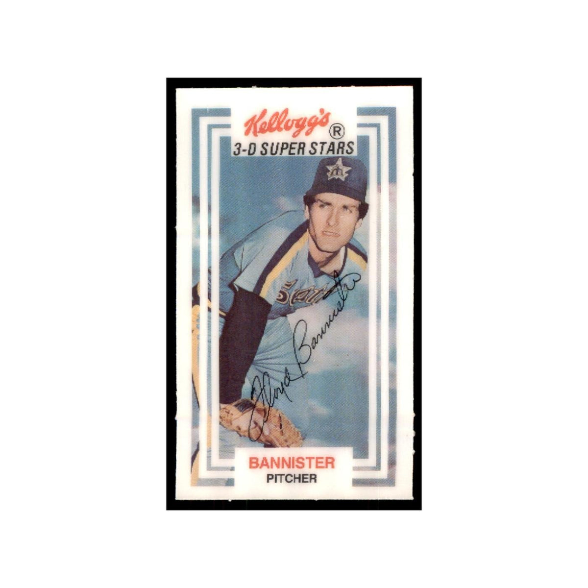 1983 Kellogg's 3-D Super Stars Xograph Floyd Bannister Baseball Cards #41