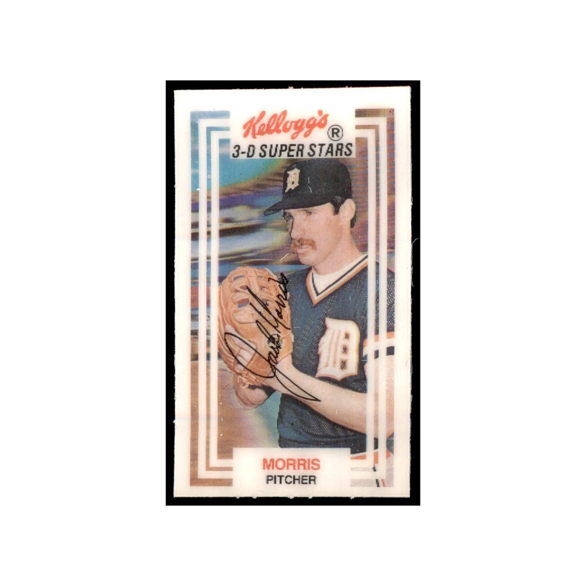1983 Kellogg's 3-D Super Stars Xograph John Morris Baseball Cards #35