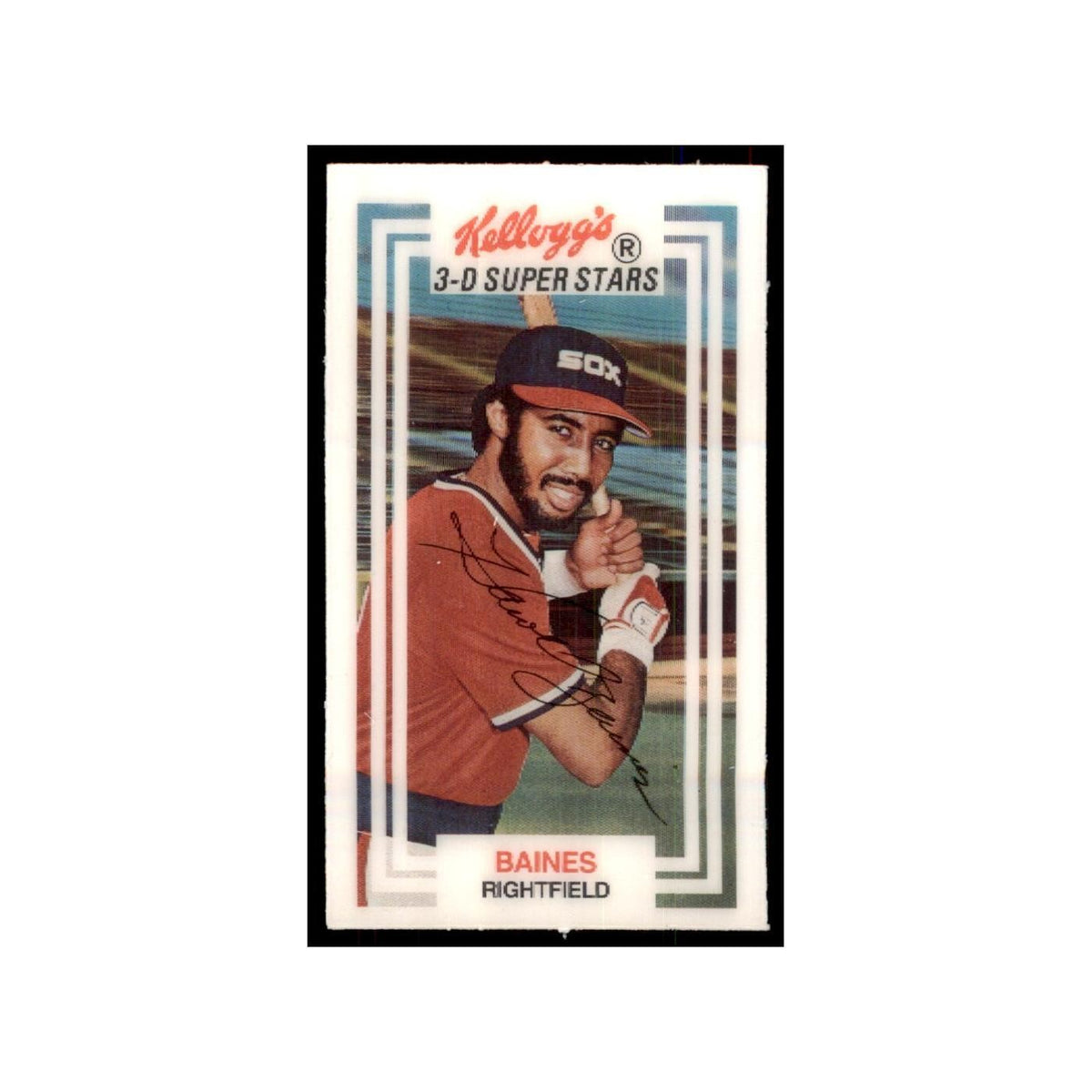 1983 Kellogg's 3-D Super Stars Xograph Harold Baines Baseball Cards #16