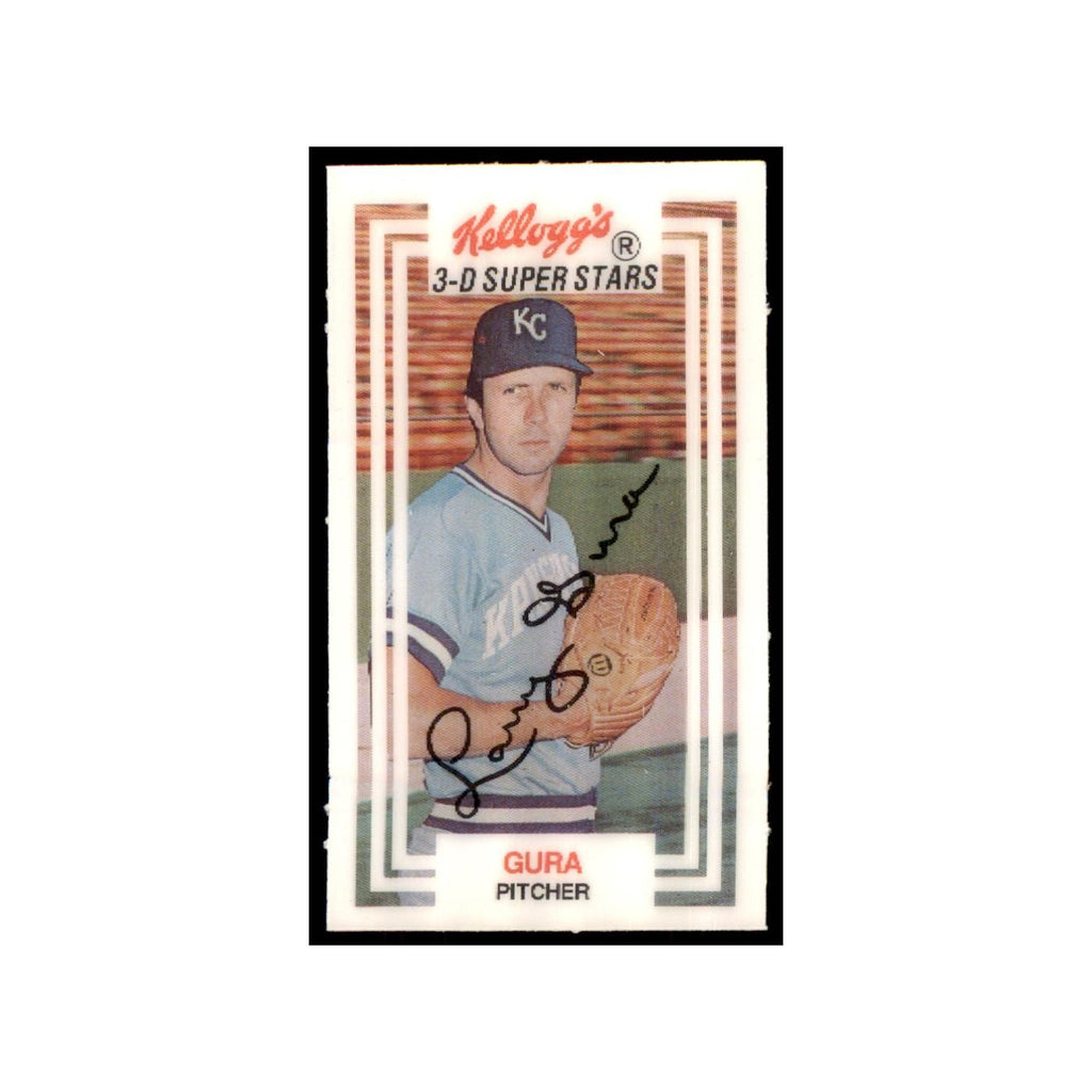 1983 Kellogg's 3-D Super Stars Xograph Larry Gura Baseball Cards #42