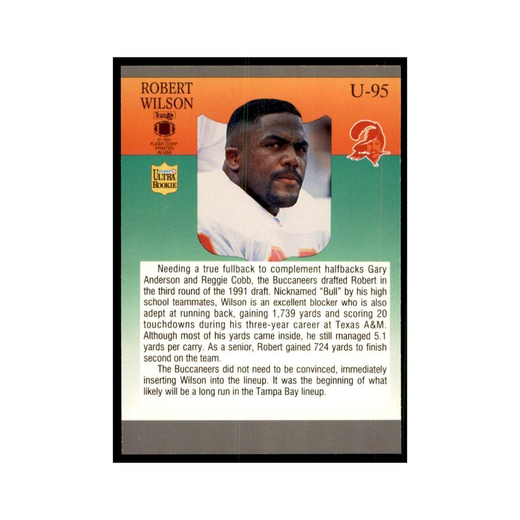 1991 Fleer Update Robert Wilson RC Football Cards #U-95