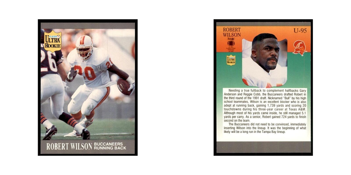 1991 Fleer Update Robert Wilson RC Football Cards #U-95