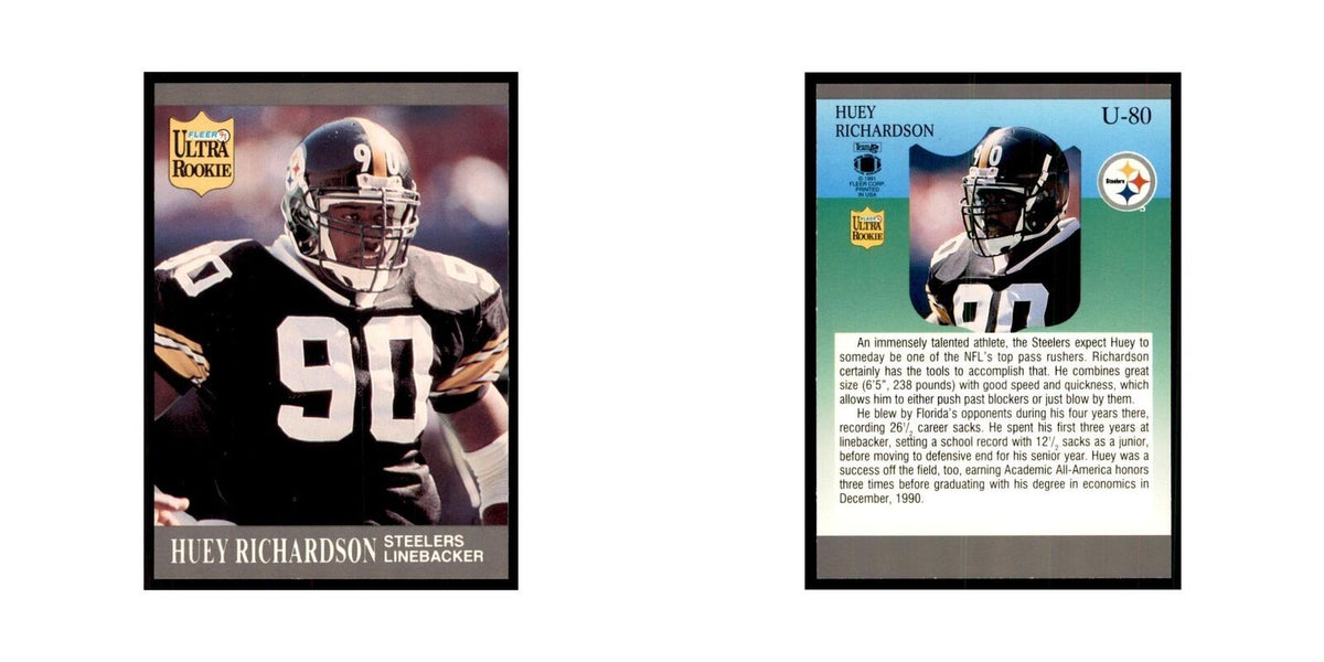 1991 Fleer Update Huey Richardson RC Football Cards #U-80