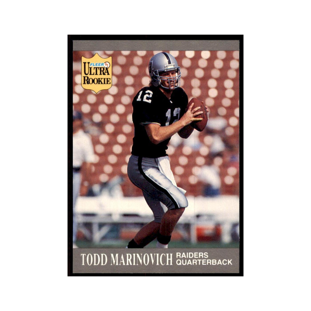1991 Fleer Update Todd Marinovich RC Football Cards #U-43