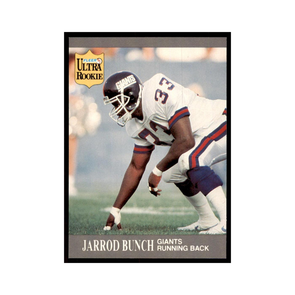 1991 Fleer Update Jarrod Bunch RC Football Cards #U-62
