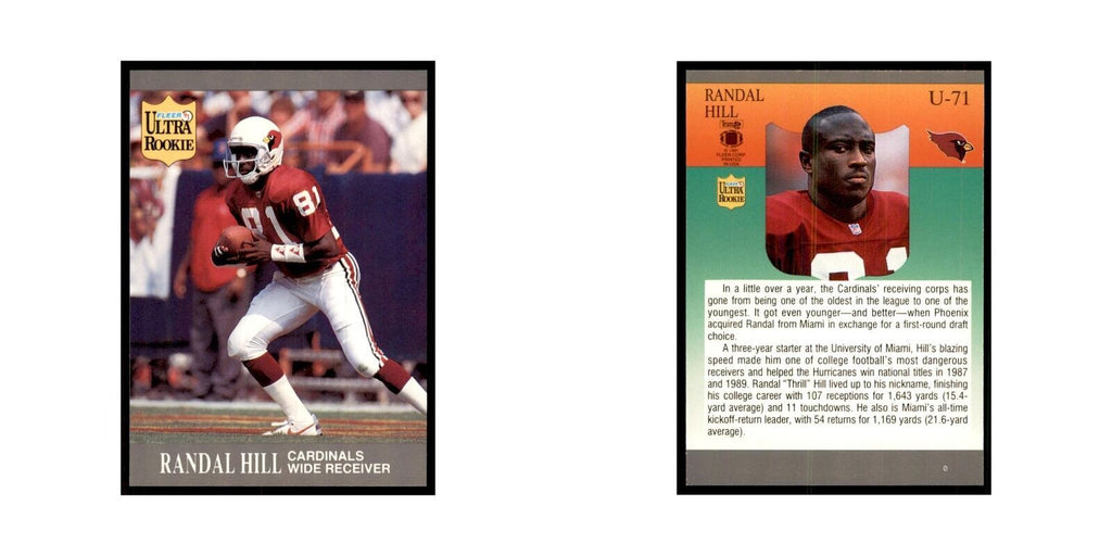 1991 Fleer Update Brad Goebel RC Football Cards #U-71