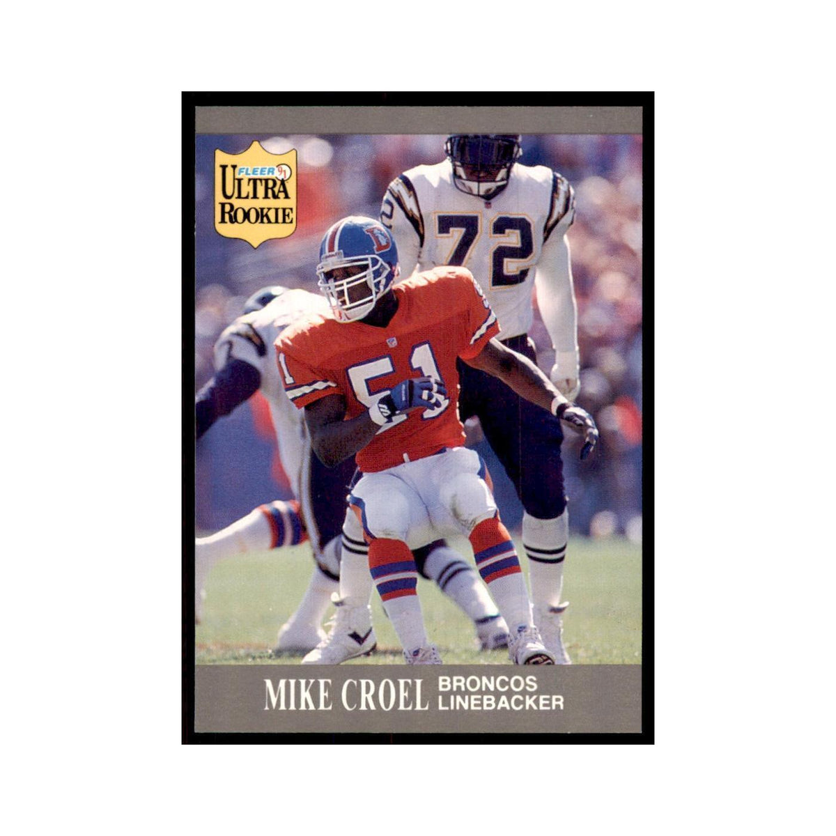 1991 Fleer Update Mike Croel RC Football Cards #U-23