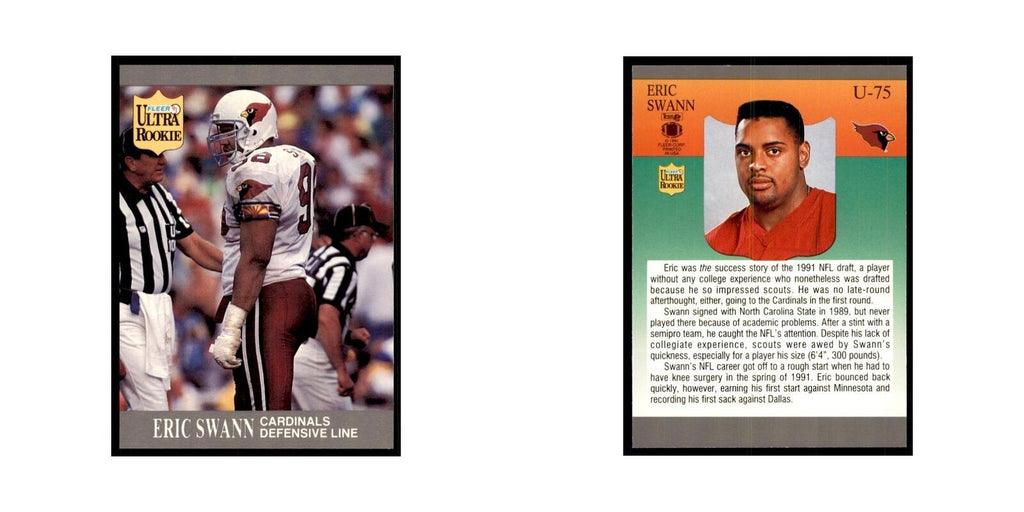1991 Fleer Update Eric Swann RC Football Cards #U-75