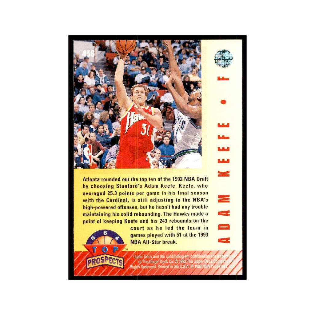 1992 Upper Deck Adam Keefe Basketball Cards #456