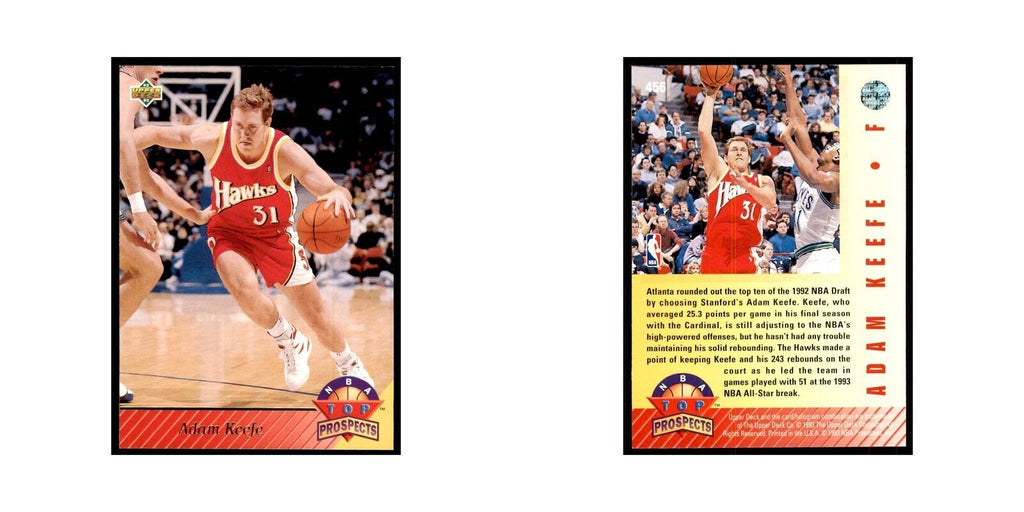 1992 Upper Deck Adam Keefe Basketball Cards #456