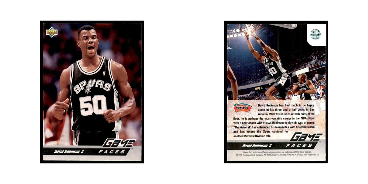 1992 Upper Deck David Robinson Basketball Cards #496
