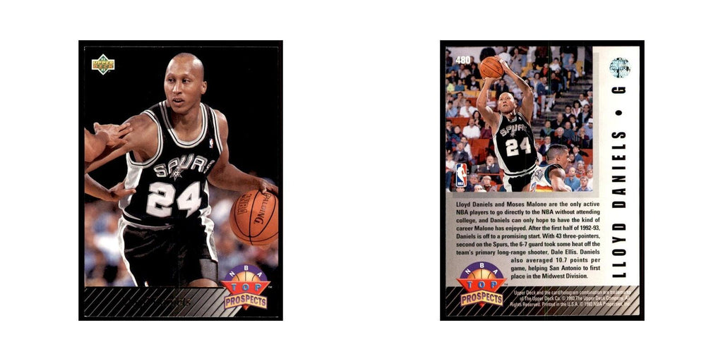 1992 Upper Deck Lloyd Daniels Basketball Cards #480