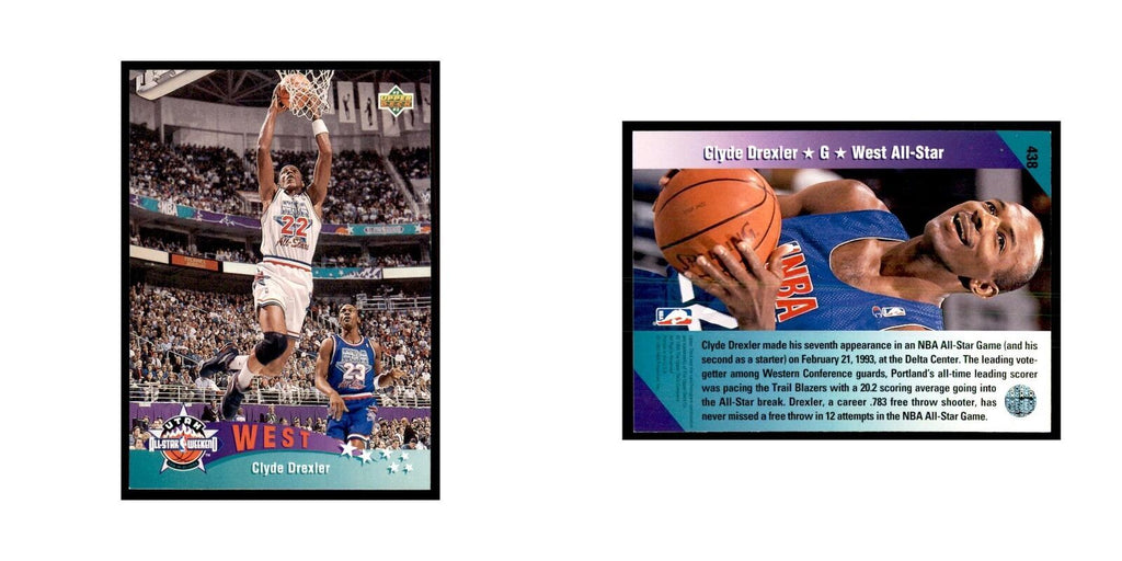 1992 Upper Deck Clyde Drexler Basketball Cards #438