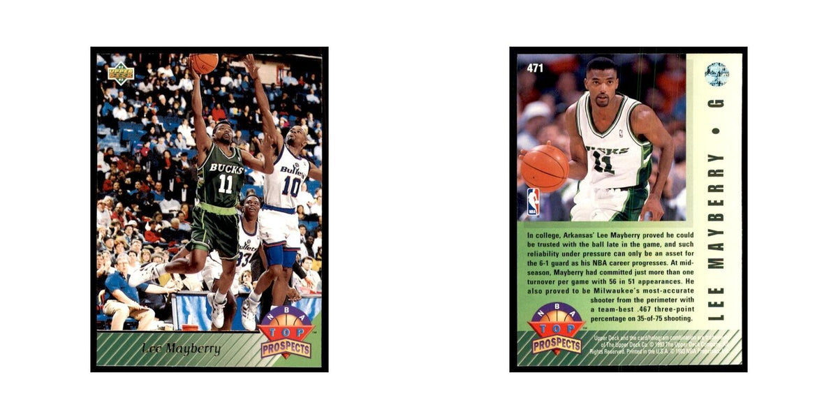 1992 Upper Deck Lee Mayberry Basketball Cards #471
