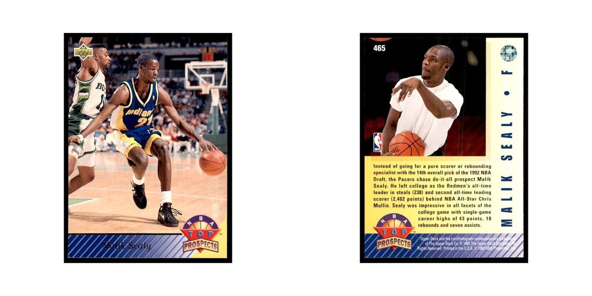 1992 Upper Deck Malik Sealy Basketball Cards #465