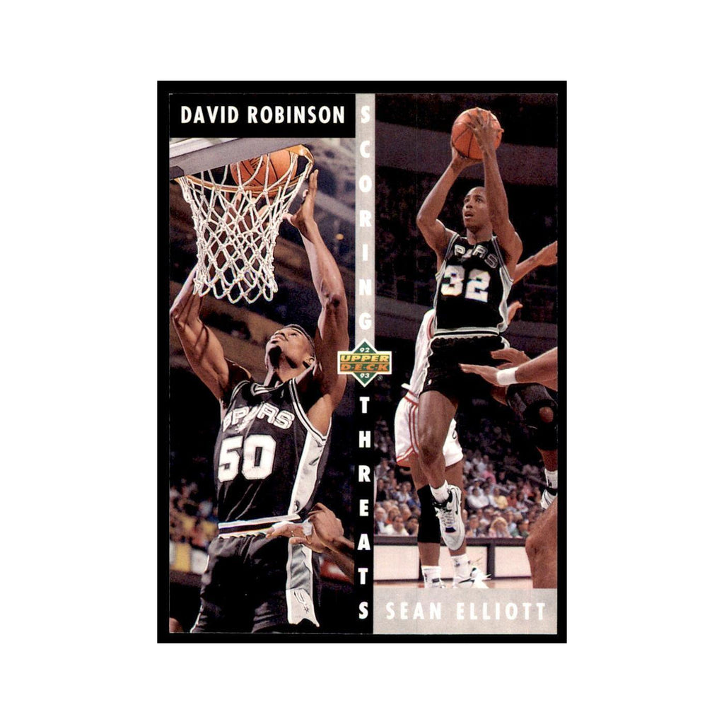 1992 Upper Deck David Robinson/Sean Elliott Basketball Cards #505