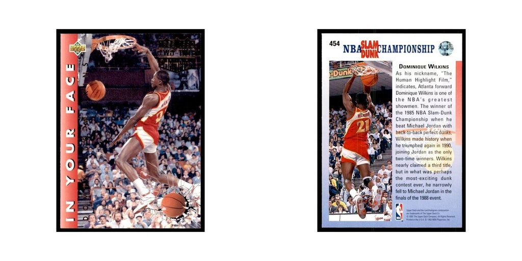 1992 Upper Deck Dominique Wilkins Basketball Cards #454
