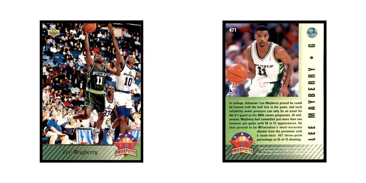1992 Upper Deck Lee Mayberry Basketball Cards #471