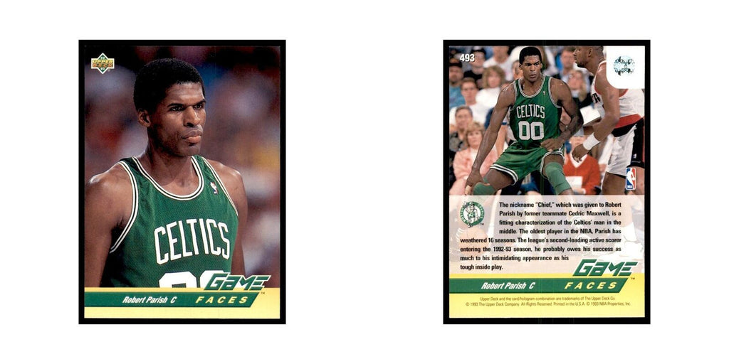 1992 Upper Deck Robert Parish Basketball Cards #493