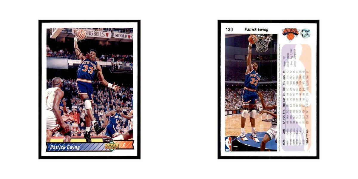 1992 Upper Deck Patrick Ewing Basketball Cards #130