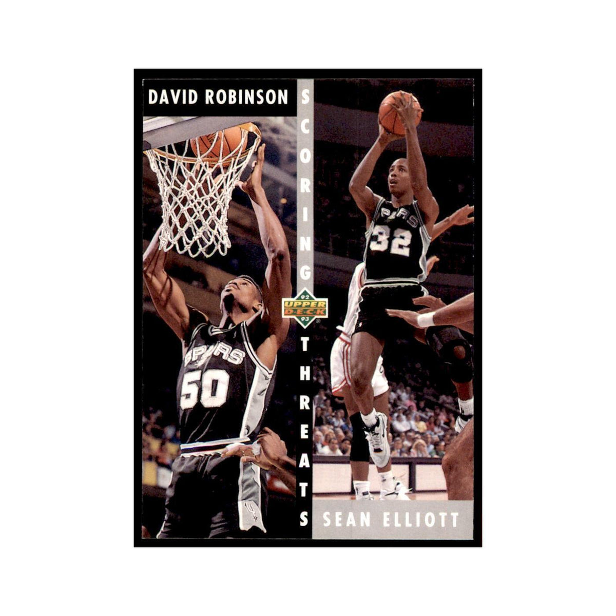 1992 Upper Deck David Robinson/Sean Elliott Basketball Cards #505