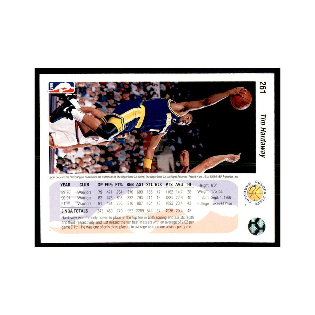 1992 Upper Deck Tim Hardaway Basketball Cards #261
