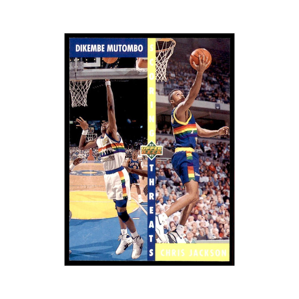 1992 Upper Deck Dikembe Mutombo/Chris Jackson Basketball Cards #499