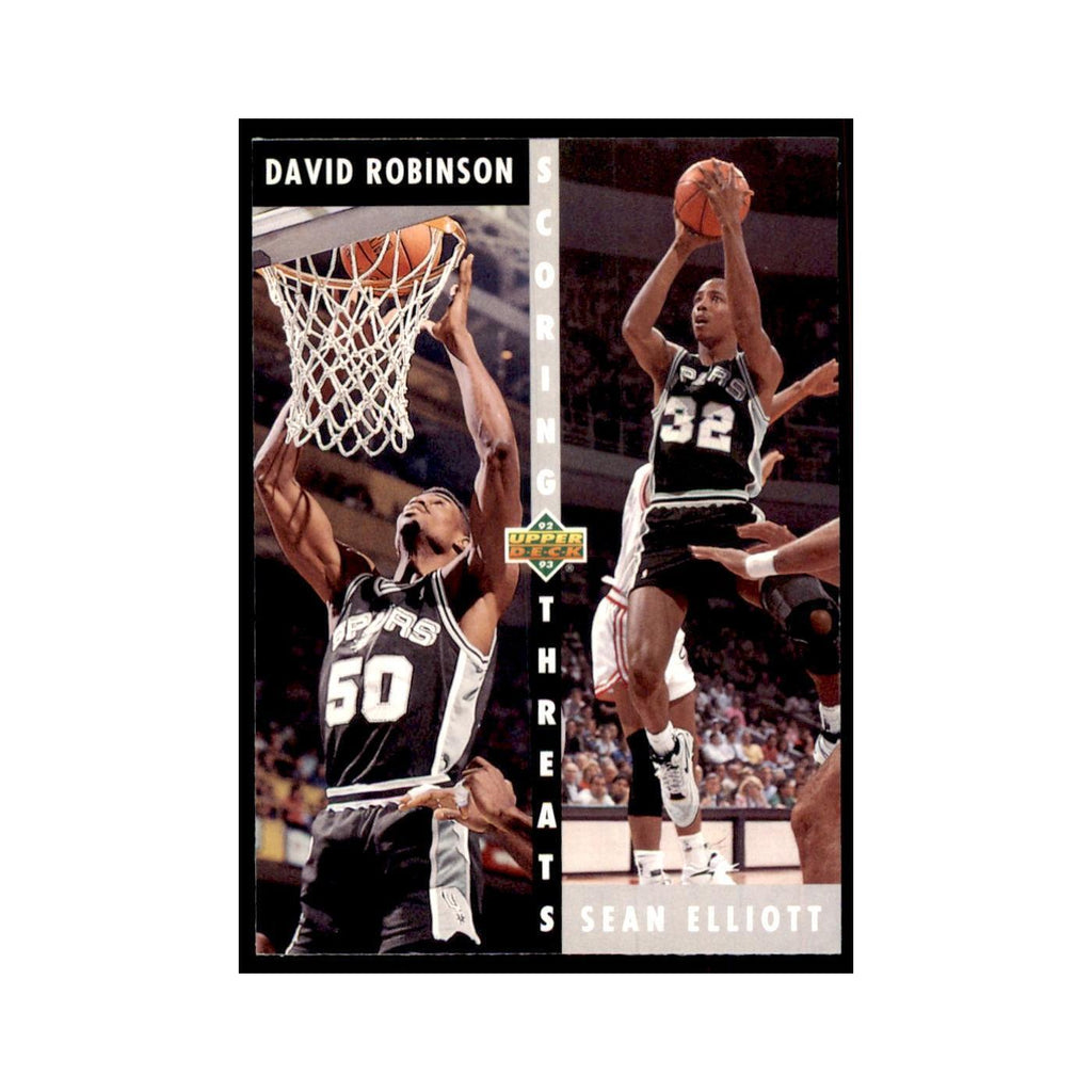 1992 Upper Deck David Robinson/Sean Elliott Basketball Cards #505