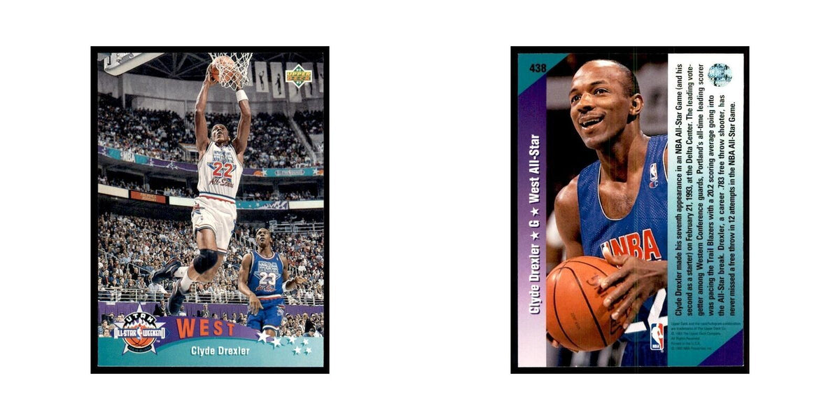 1992 Upper Deck Clyde Drexler Basketball Cards #438