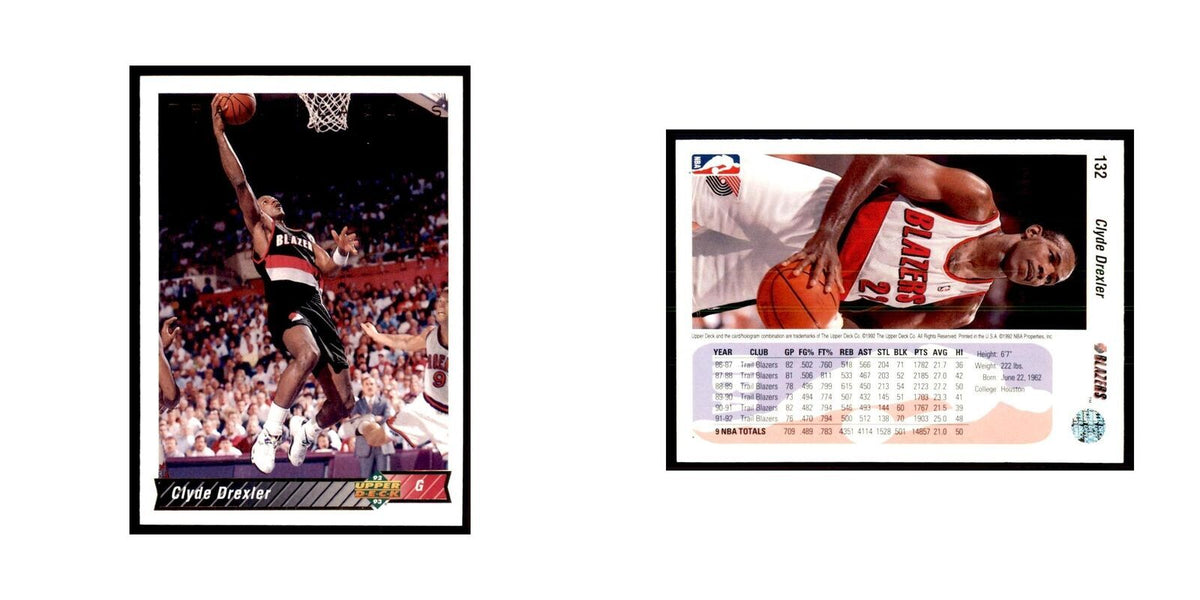 1992 Upper Deck Clyde Drexler Basketball Cards #132