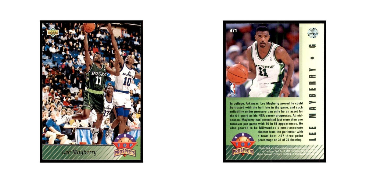 1992 Upper Deck Lee Mayberry Basketball Cards #471