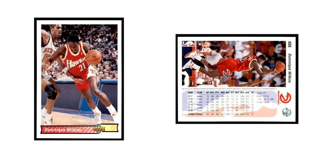 1992 Upper Deck Dominique Wilkins Basketball Cards #400
