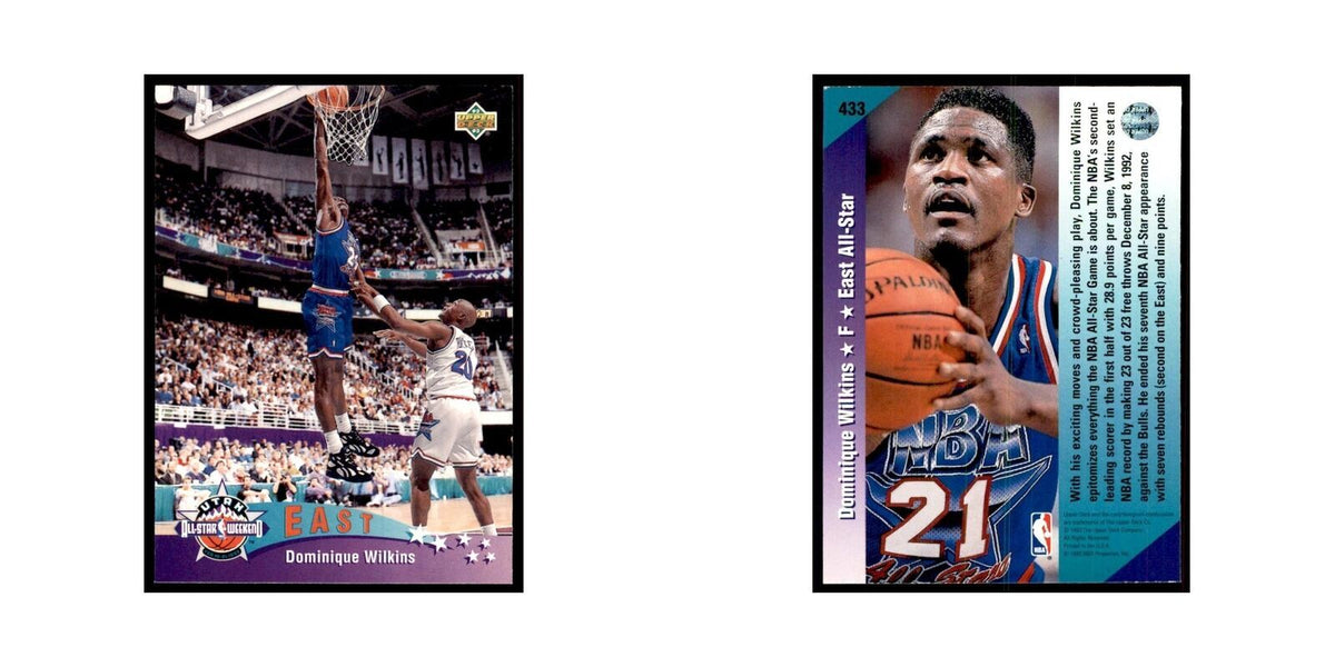 1992 Upper Deck Dominique Wilkins Basketball Cards #433