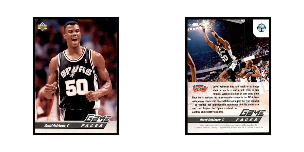 1992 Upper Deck David Robinson Basketball Cards #496